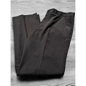 Levi Dockers D2 Straight Fit Pants Mens 38x32 Black Dress Flat Front Minimalist